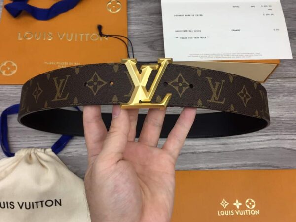 Thắt lưng nam Louis Vuitton Pyramide 40MM Monogram Brow