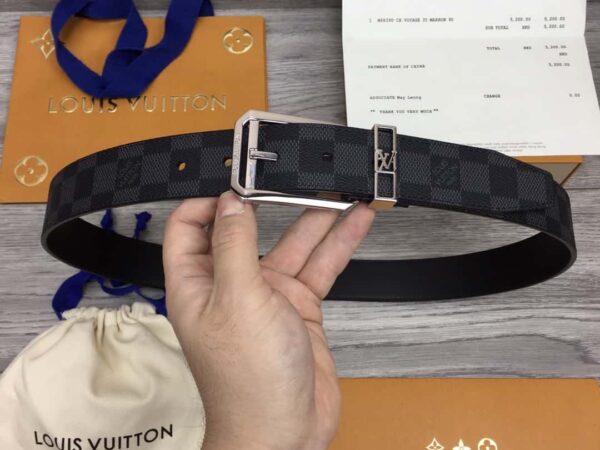 Thắt lưng nam Louis Vuitton Architect 35mm Black