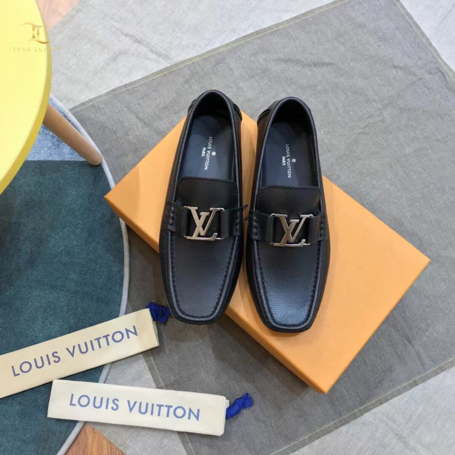 Louis Vuitton Monte Carlo Moccasin Black Taiga