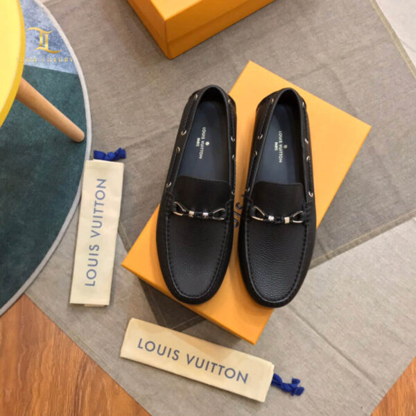 Giày lười Louis Vuitton Raspail Moccasin họa tiết nơ like auth