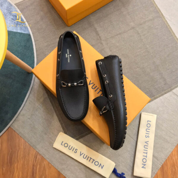 Giày lười Louis Vuitton Raspail Moccasin họa tiết nơ like auth