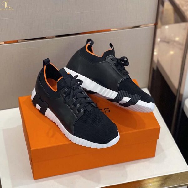 Giày thể thao Hermes Depart Sneaker Black màu đen