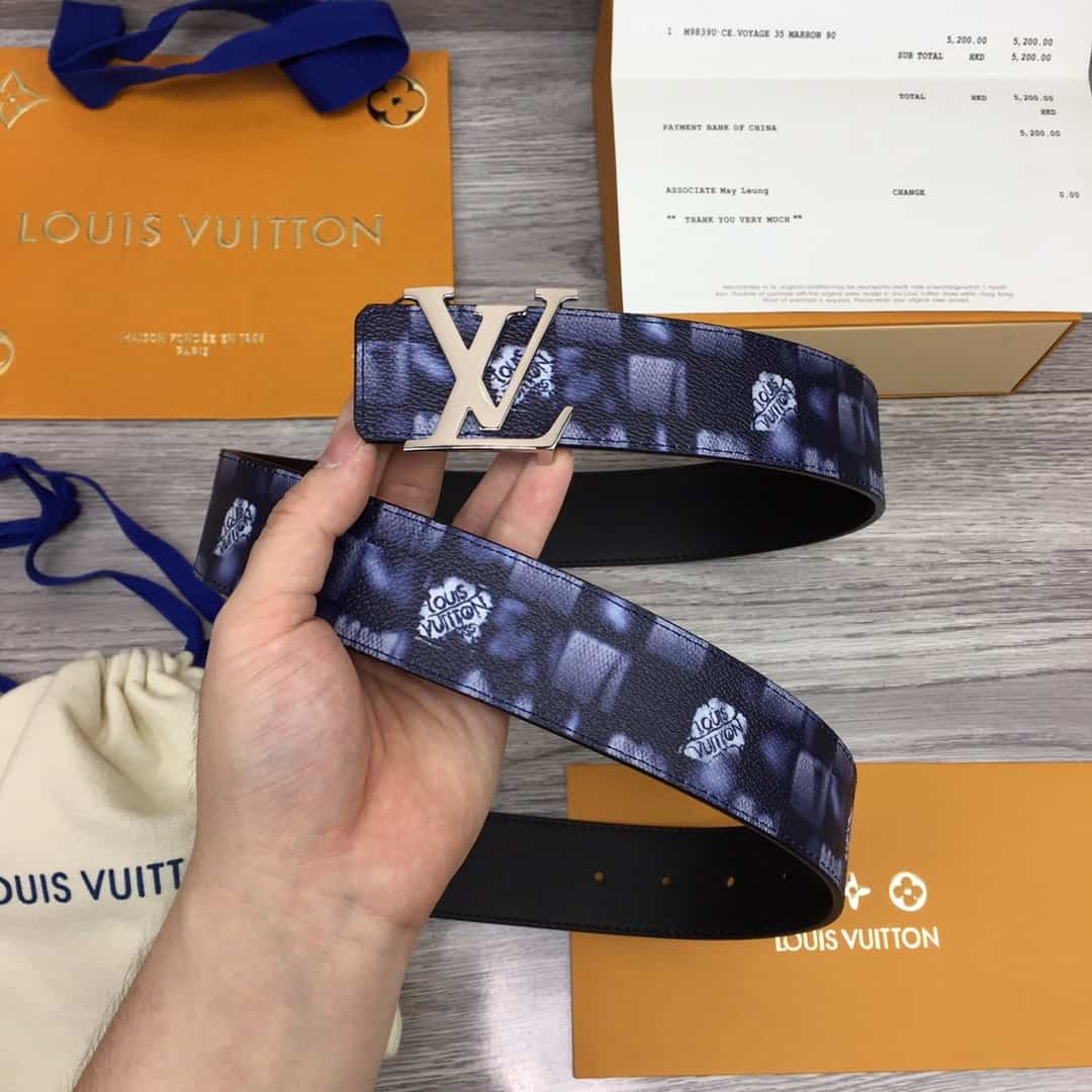 Louis Vuitton Initiales 40mm Reversible Belt Damier Ebene