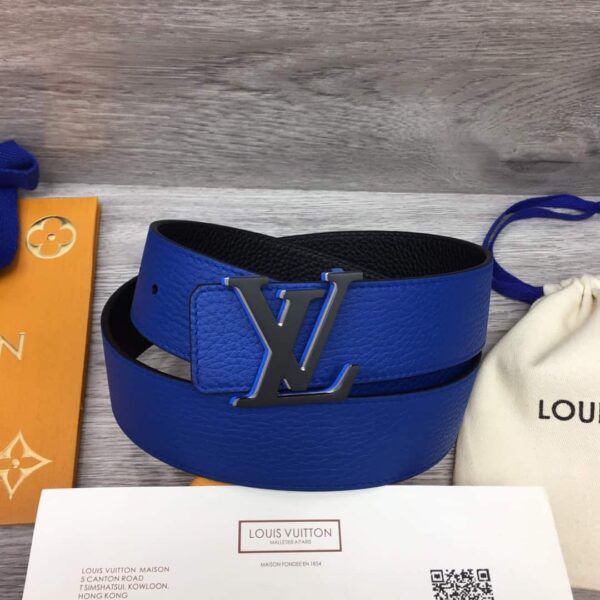 Thắt lưng nam Louis Vuitton Optic 40MM Reversible Taurillon Blue