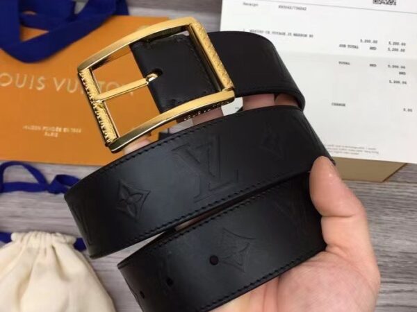 Thắt lưng Louis Vuitton Reverso 40MM Reversible Belt Monogram Black khóa vàng