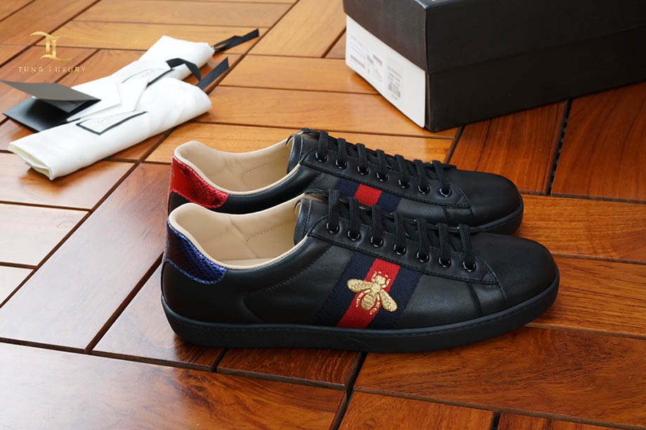 Giày Gucci Ace Embroidered ong đen Like Auth 99% - TUNG LUXURY™
