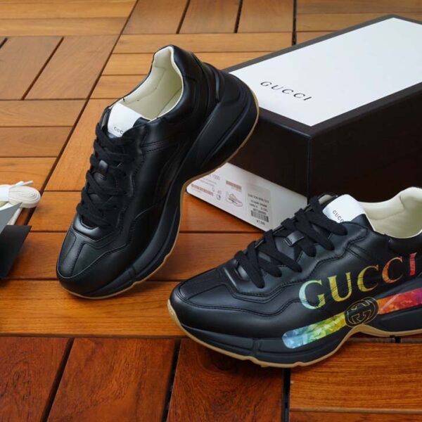 Giày Gucci Rhyton Logo màu đen Like Auth
