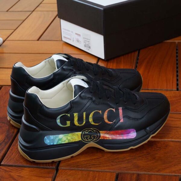 Giày Gucci Rhyton Logo màu đen Like Auth