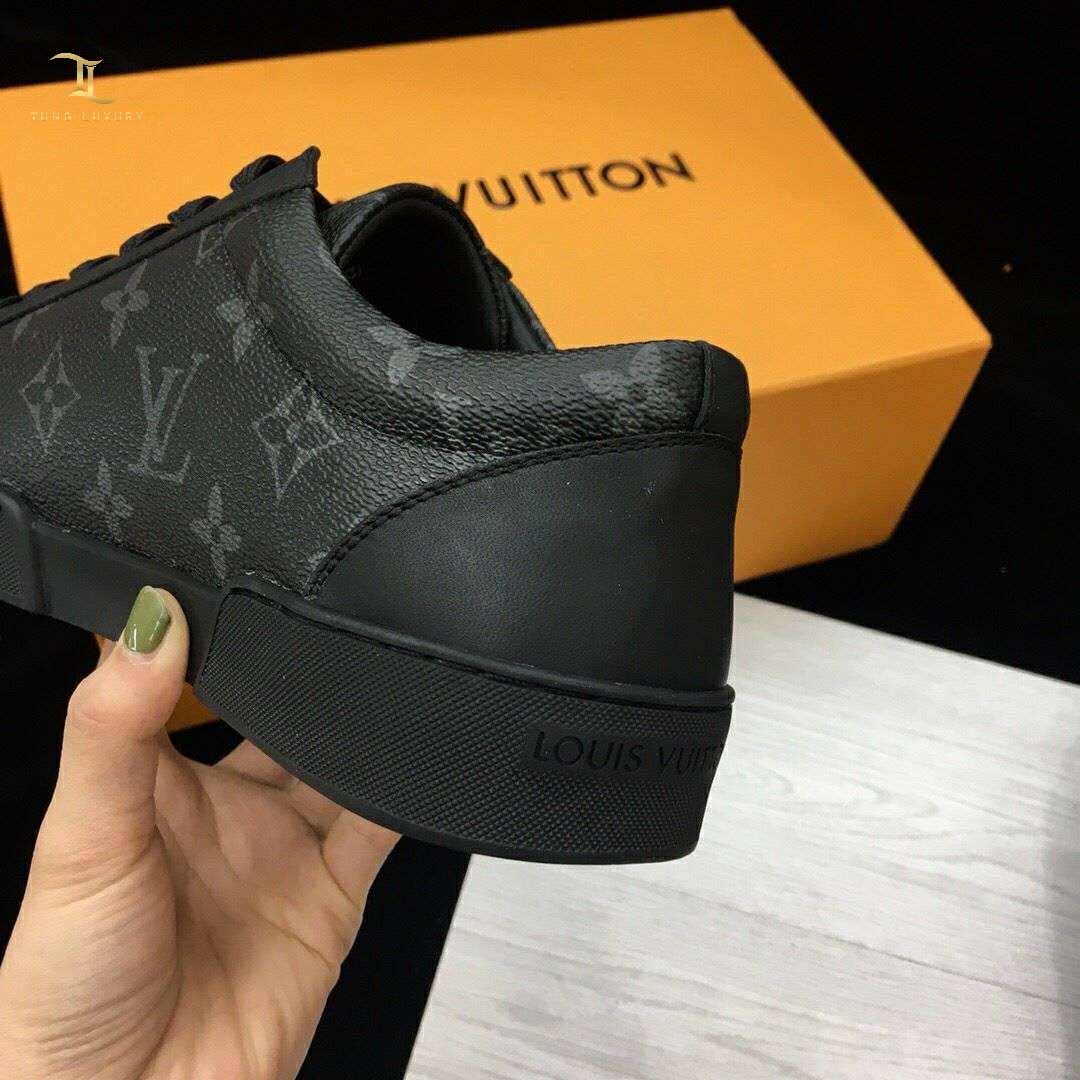 Giày thể thao Louis Vuitton Match Up Sneaker hoa đen siêu cấp Like Auth