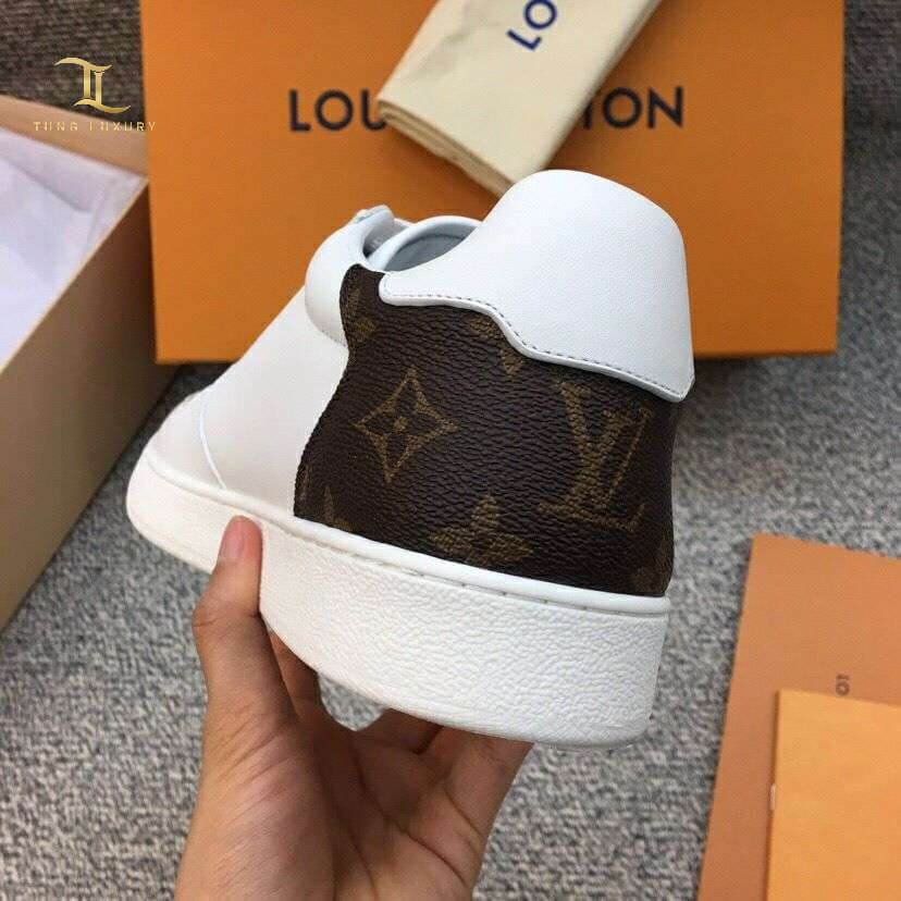 Giày Louis Vuitton Rivoli Sneaker Cacao like auth màu trắng