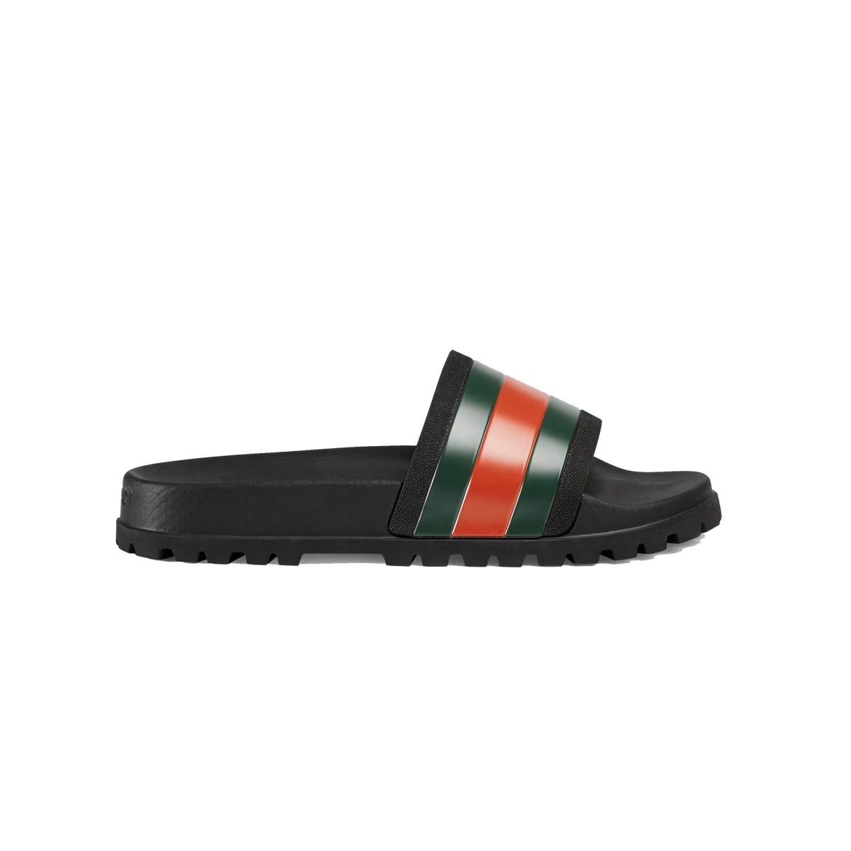 Dép Gucci Web Slide Sandal Black màu đen siêu cấp like auth 99% - TUNG  LUXURY™