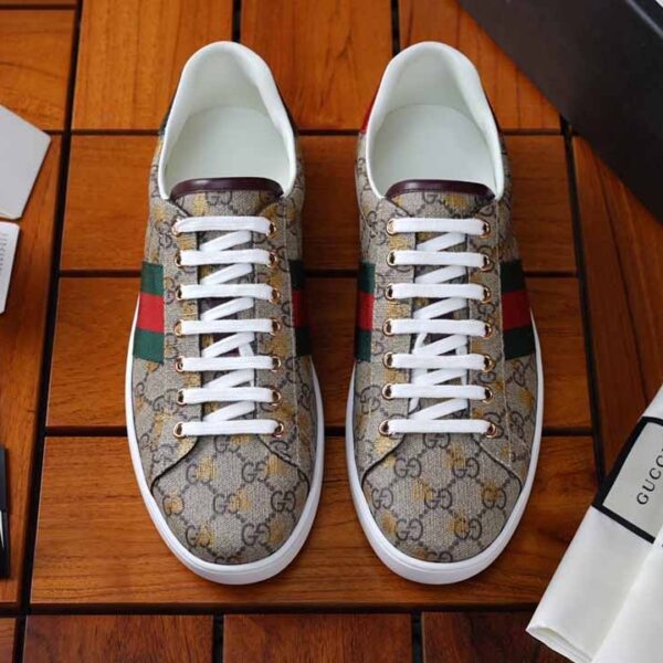 Giày Gucci Ace GG Supreme Bees sneaker Like Auth