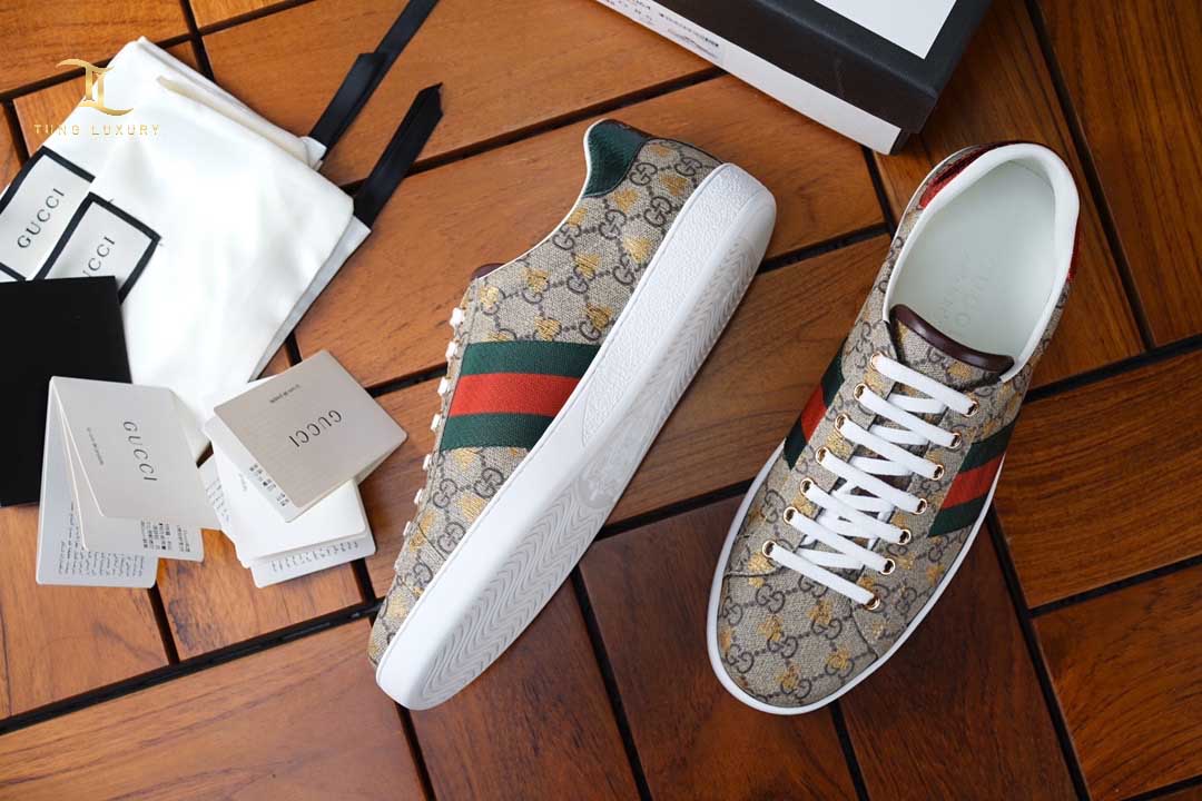 Giày Gucci Ace GG Supreme Bees sneaker Like Auth 99% - TUNG LUXURY™