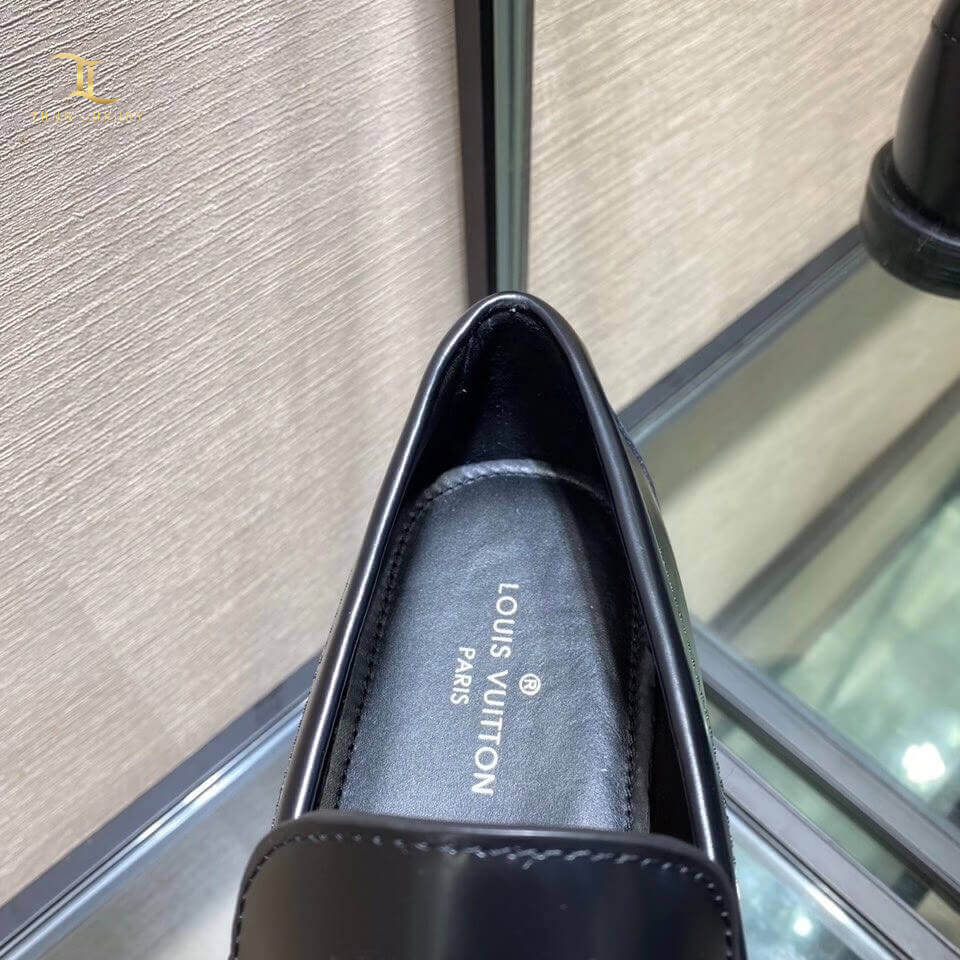 Giày lười Louis Vuitton Major Loafe đế cao da bóng siêu cấp Like Auth