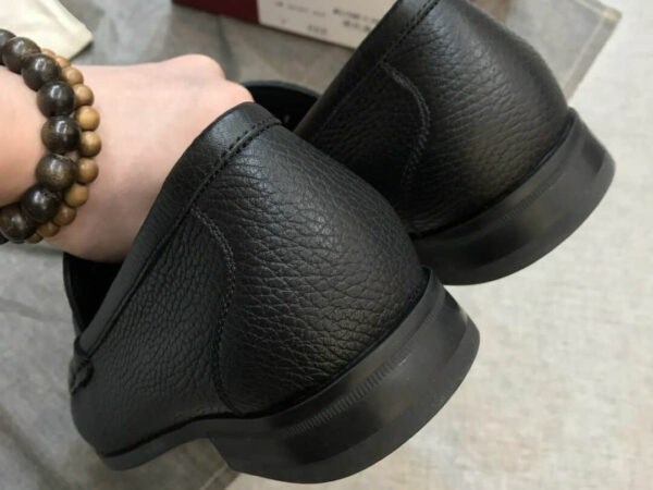 Giày lười Salvatore Ferragamo Gancini Reversible Buckle siêu cấp logo đen
