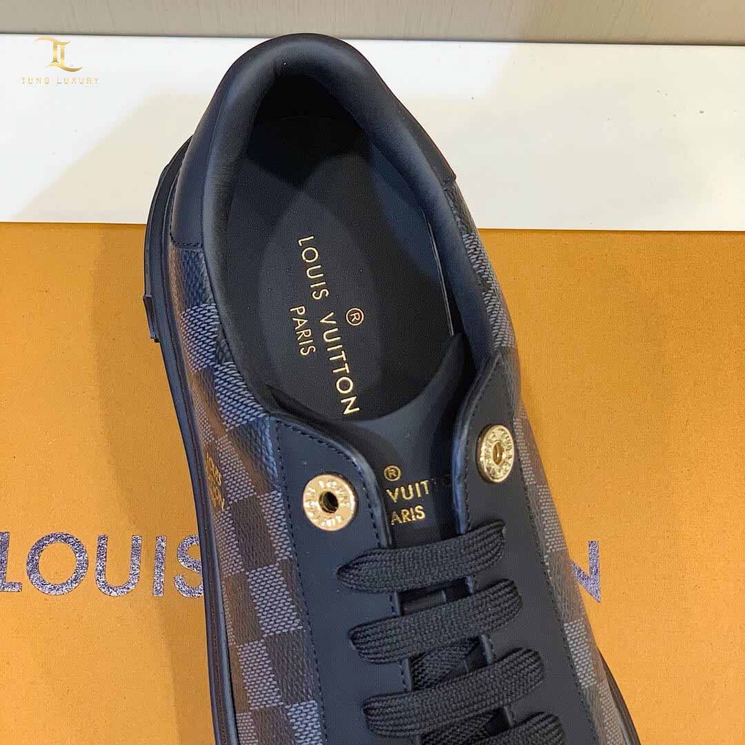 Giày thể thao Louis Vuitton caro màu đen siêu cấp Like Auth