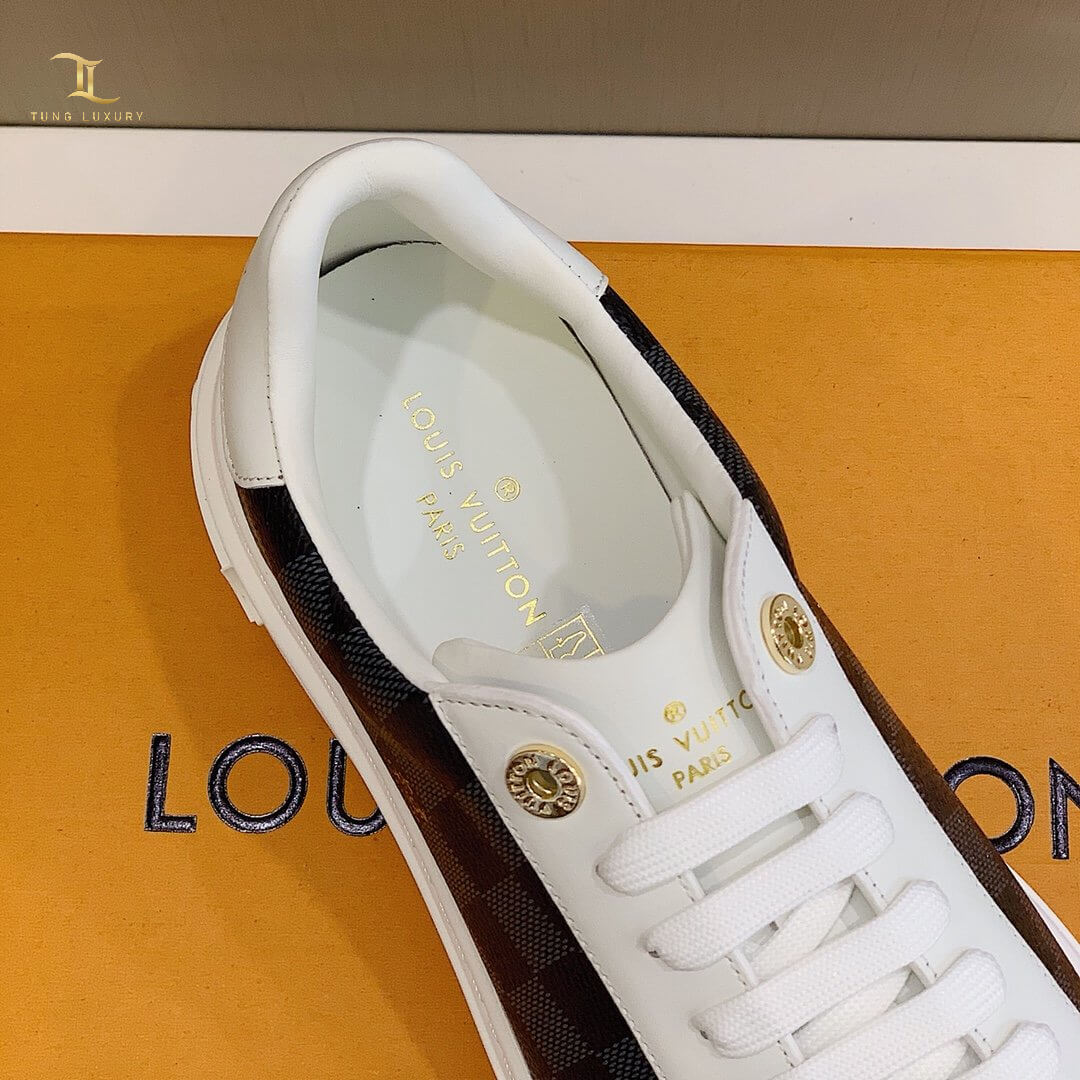 Giày thể thao Louis Vuitton siêu cấp caro màu đen trắng Like Auth