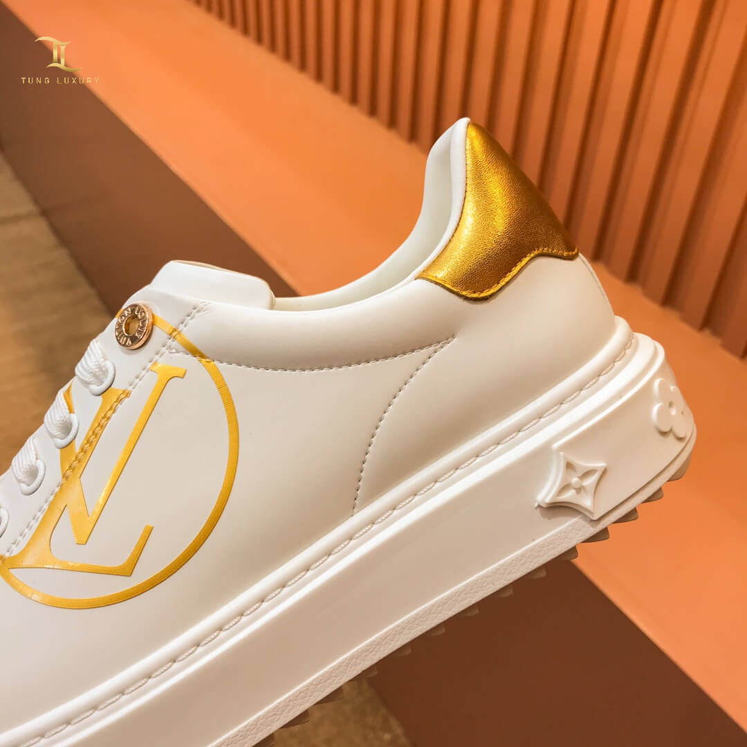 Giày thể thao Louis Vuitton Logo chữ vàng siêu cấp Like Auth