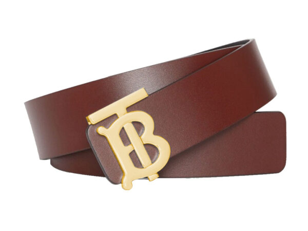 Thắt lưngBurberry Reversible Monogram Motif Leather khóa vàng