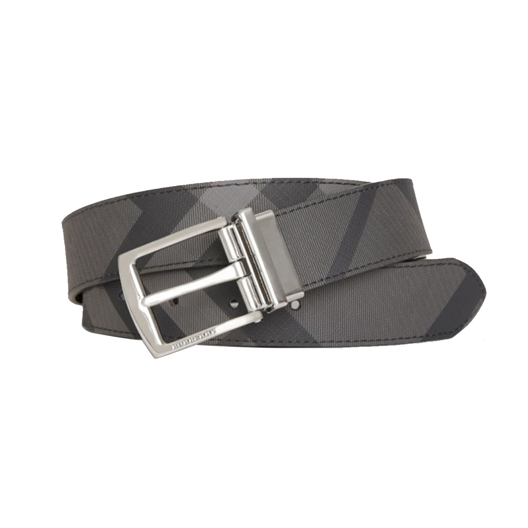 Thắt lưng Burberry Leather Reversible Belt Caro xám siêu cấp like auth 99%  - TUNG LUXURY™
