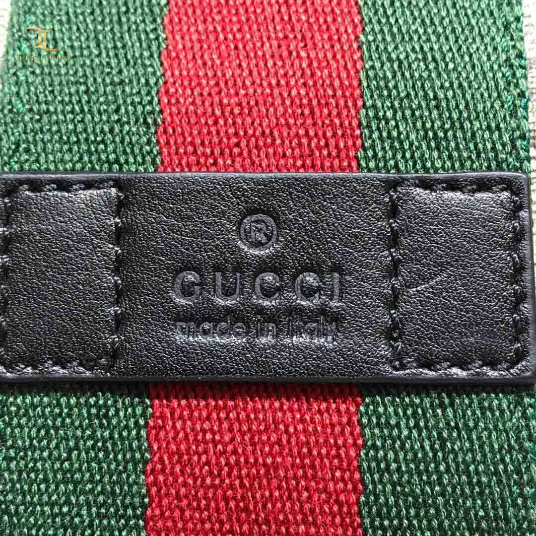 Túi đeo chéo Gucci siêu cấp Flat Messenger Supreme Beige màu xám