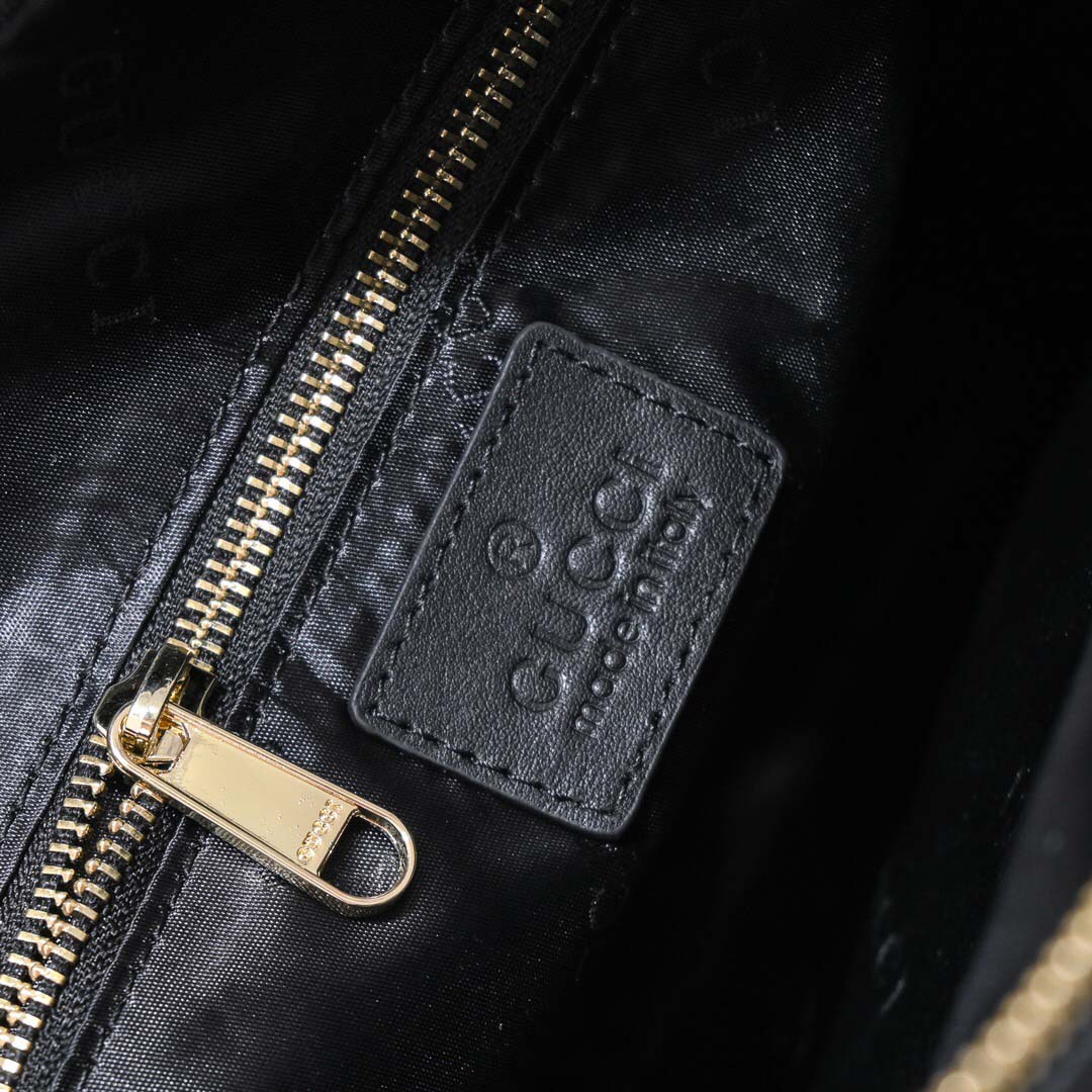 Túi đeo chéo Gucci siêu cấp hoạ tiết ngăn phụ màu đen