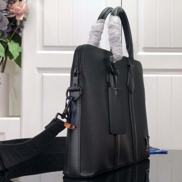 Túi xách nam Louis Vuitton Briefcase Aerogram siêu cấp Logo đen