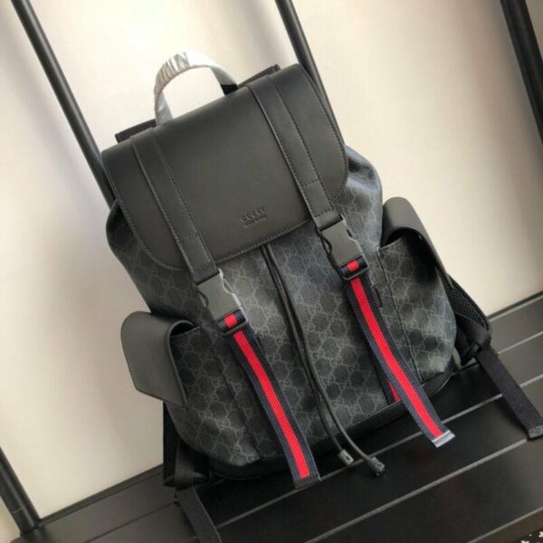 Balo Gucci GG Black Backpack siêu cấp màu đen