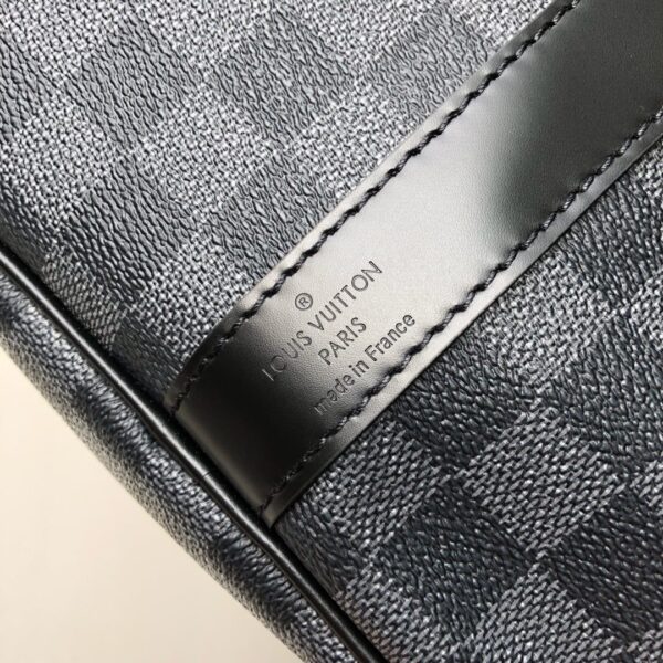 Balo Louis Vuitton keepall Bandouliere siêu cấp caro màu đen