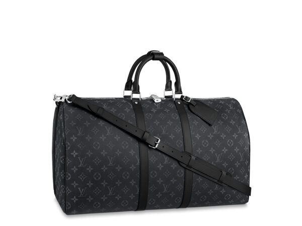 Balo Louis Vuitton Keepall Bandouliere siêu cấp hoa đen