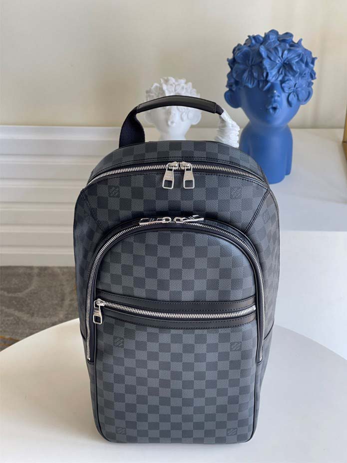 Balo Louis Vuitton Michael Backpack siêu cấp caro đen 