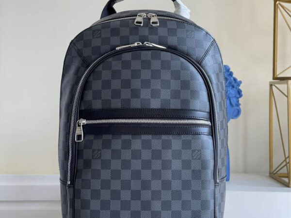 Balo Louis Vuitton Michael Backpack siêu cấp caro đen