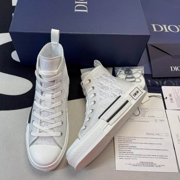 Giày Dior B23 Hightop Sneaker Dior Oblique Canvas 3SH118YJPH961  LUXITY
