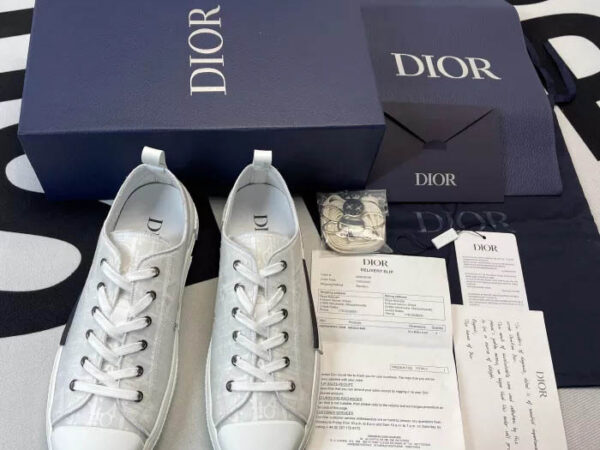 Giày Dior B23 Low Top White Dior Oblique Like Auth