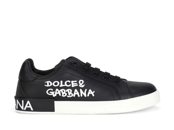 Giày Dolce Gabbana logo Print Like Auth màu đen