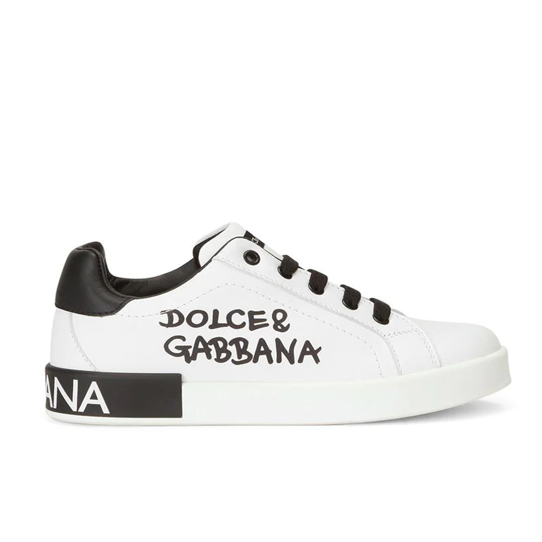 Giày thể thao Dolce Gabbana logo Print màu trắng siêu cấp like auth 99% -  TUNG LUXURY™