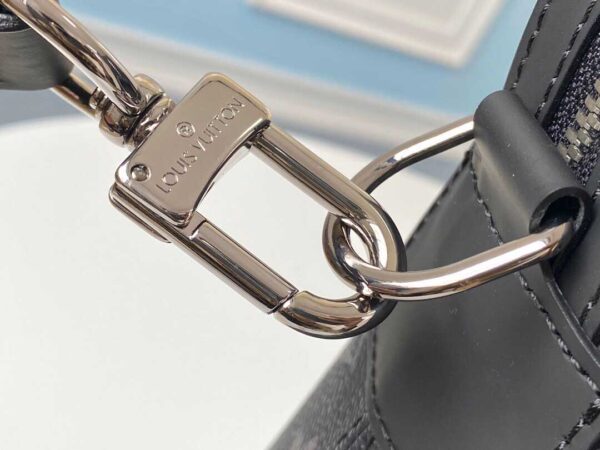 Túi xách nam Louis Vuitton Briefcase Explorer siêu cấp hoa đen