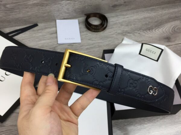 Thắt lưng Gucci Signatureelt With GG Detail like auth dây đính logo