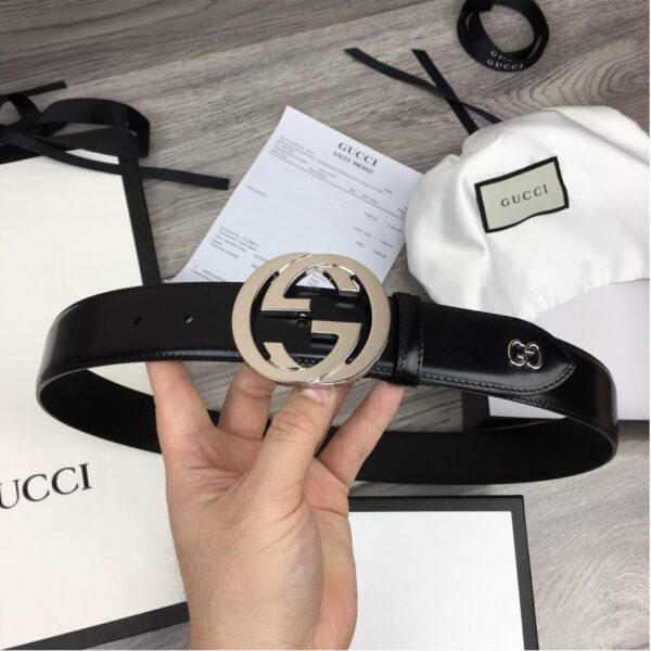 Thắt lưng Gucci Signature Belt With GG Detail like auth dây gắn logo