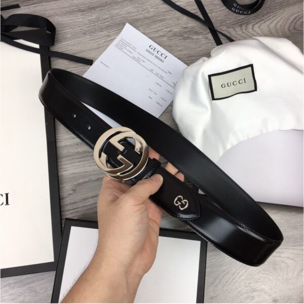 Thắt lưng Gucci Signature Belt With GG Detail like auth dây gắn logo