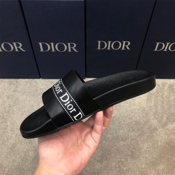 Dép Dior like auth chữ họa tiết logo ngang