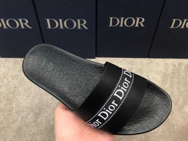 Dép Dior like auth chữ họa tiết logo ngang