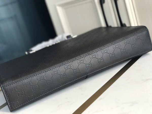 Túi xách nam Gucci siêu cấp họa tiết logo ong màu đen