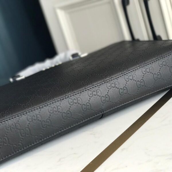 Túi xách nam Gucci siêu cấp họa tiết logo ong màu đen