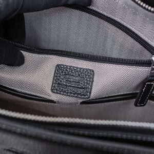 Túi xách nam Hermes siêu cấp họa tiết Logo chữ H màu đen