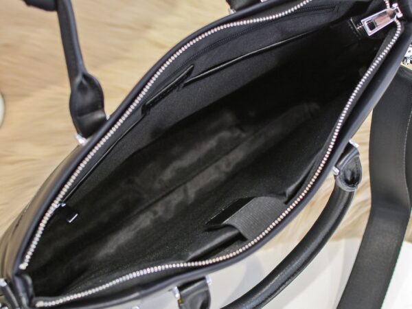 Túi xách nam Versace siêu cấp họa tiết khóa ngan phụ màu đen