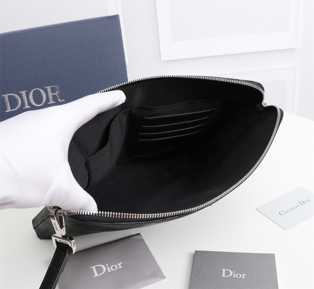 Túi DIOR nam Ví Tiền Dior Nam Oblique Jacquard Long Wallet Long Hàng hiệu  siêu cấp