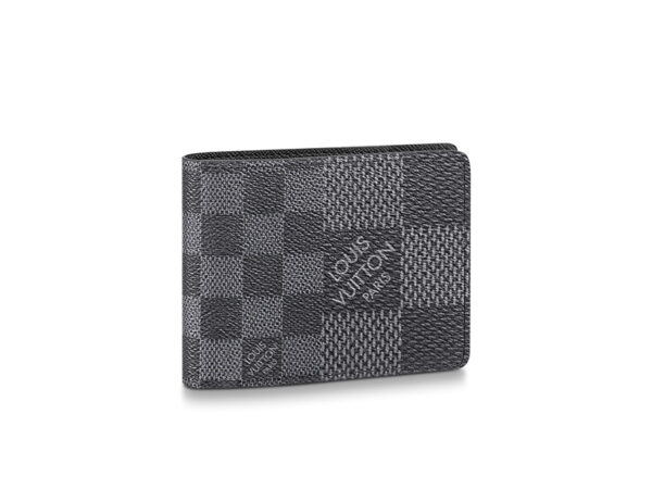 Ví nam Louis Vuitton siêu cấp Multiple Wallet Damier Graphite caro đen