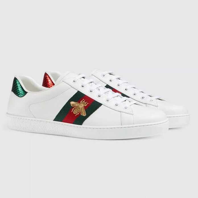 Giày Gucci Ace Embroidered Sneaker With Bee