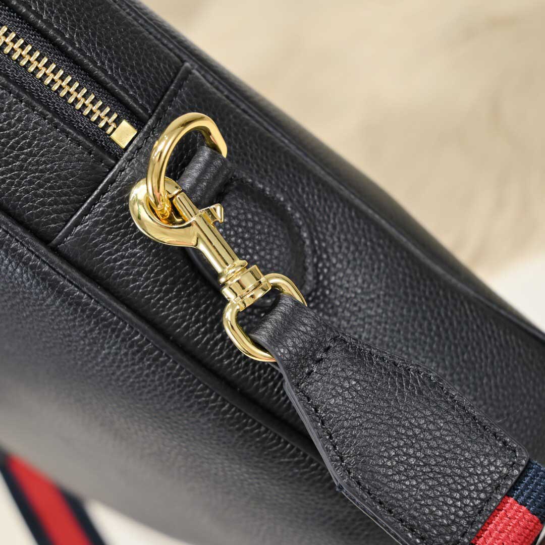 Cặp xách Gucci siêu cấp dây đeo đỏ họa tiết logo chữ in chìm